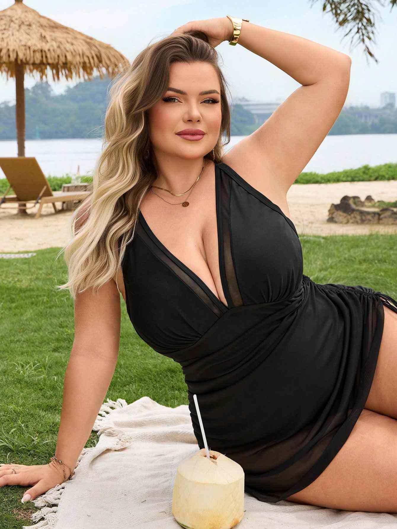Figure shaping swimsuit
